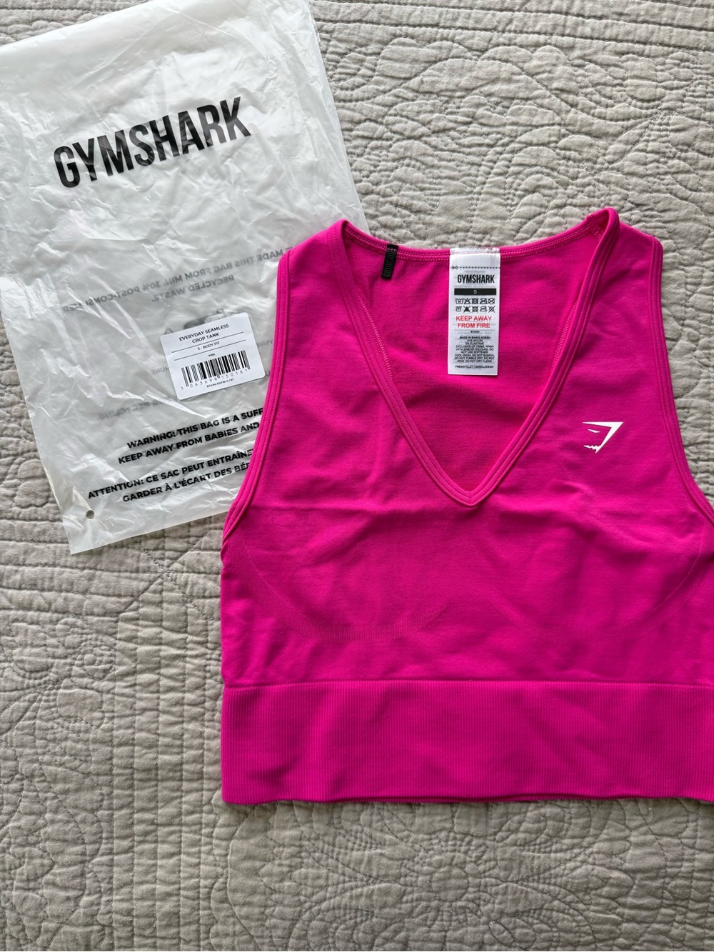 Gymshark Everyday Seamless Crop Tank NWT - Picture 3 of 4